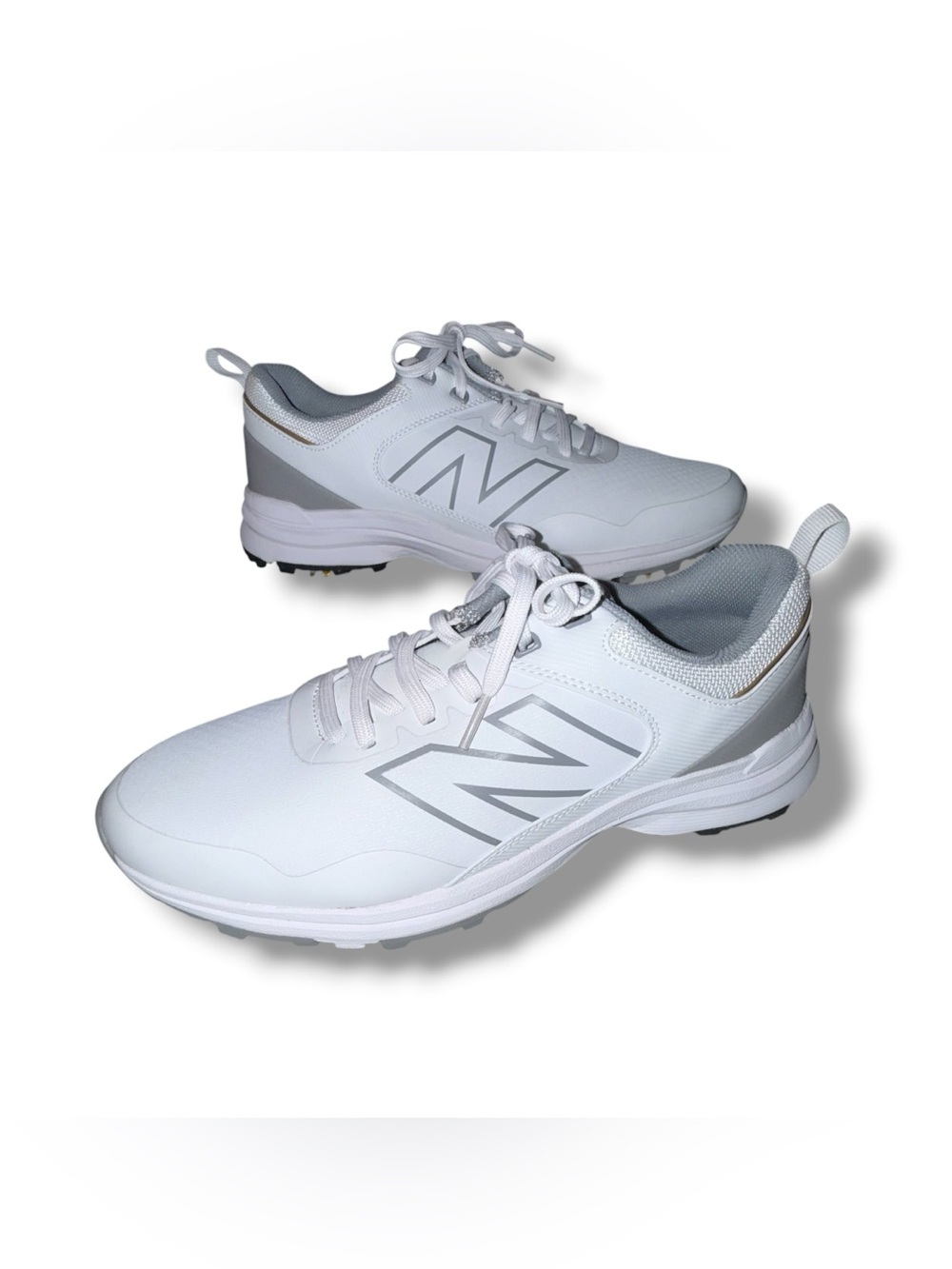 NEW BALANCE S Brighton V2 Golf Shoes - Women’s 10.5 Wide - White/Grey - Picture 7 of 13